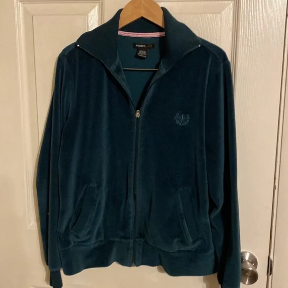 Robert Louis Jackets Coats Robert Louis Dark Green Velour